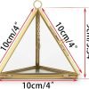61yHTflWQYL._AC_SL1024 Decor Jewelry Ring Display Holder - Glass Ring Holder Geometric Glass Ring Jewelry Box Wedding Ring Bearer Gift Box Hanging Prism Ring Stand Proposal Ring Display Case (Triangular pyramid)