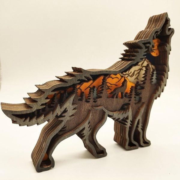 Decor Wooden carving Hollow craft decoration creative home decoration tourist souvenir