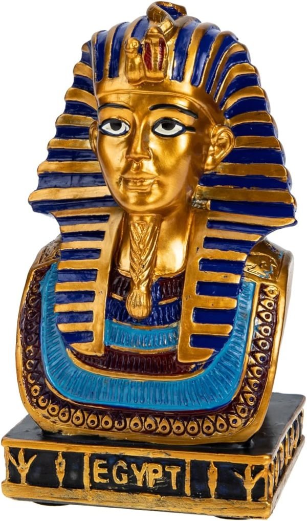 Decor 4pcs Pharaoh Decorative Ornaments Tutankhamun Figures King Figurine Statue of Khafre Egyptian Pharaoh King Khafre Statue Ornament Crafts 80s Party Decorations Bust Resin Avatar