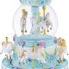 Decor Carousel Music Box Horse Gift, Remote Control Plug in Musical Snow Globe for Girls Women Daughter Wife, Usb Charge 8-Horse Snow Globes Birthday Anniversary Valentine Gift Play Multiple Songs