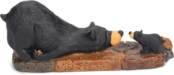 Decor DEMDACO Bearfoots by Jeff Fleming Little Bear Black Bear 2 x 6 Hand-cast Resin Figurine Sculpture