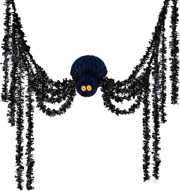 Decor Halloween Hanging Spider, Halloween Honeycomb Pendant Ornaments, Perfect for Halloween Kids' Party Decoration, Haunted House, Indoor Outdoor Hanging Halloween Decor