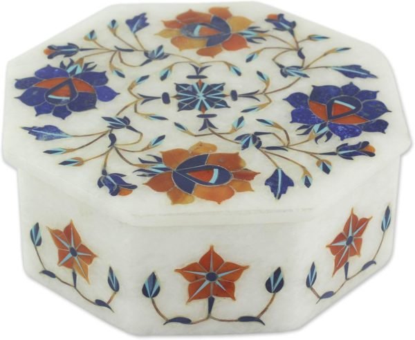 71Gj-mGzlhL._AC_SL1500 Decor Mughal Garland Marble Inlay Jewelry Box