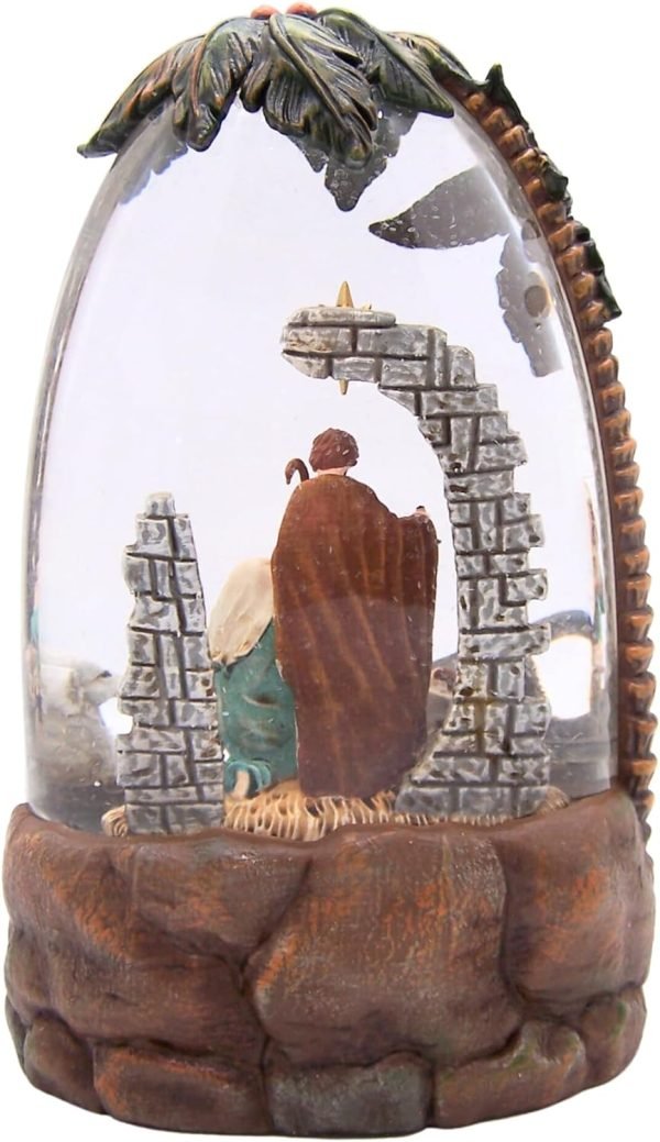 Decor Lighted Water Globe with a Nativity Scene and Swirling Glitter, Freestanding Christmas Decoration, Religious Holiday D??cor, 8.75 Inches High