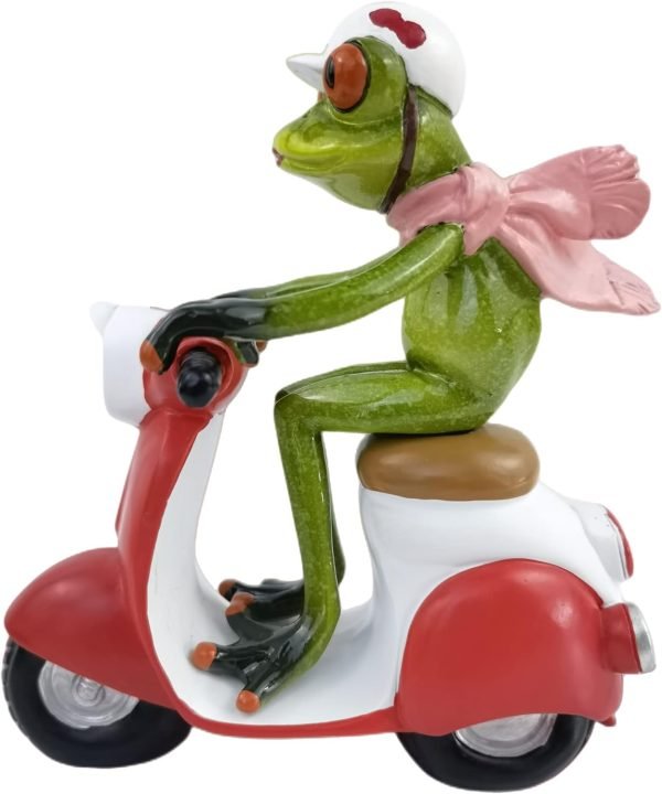 Decor Frog Figurines Decor Funny Cute Craft Resin Frog Sculpture Statue for Home Office Desk Tabletop Bathroom Decoration, Ornament Gift (Fishing Frog)