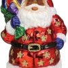 Decor Old World Christmas Irish Santa Glass Blown Ornament for Christmas Tree