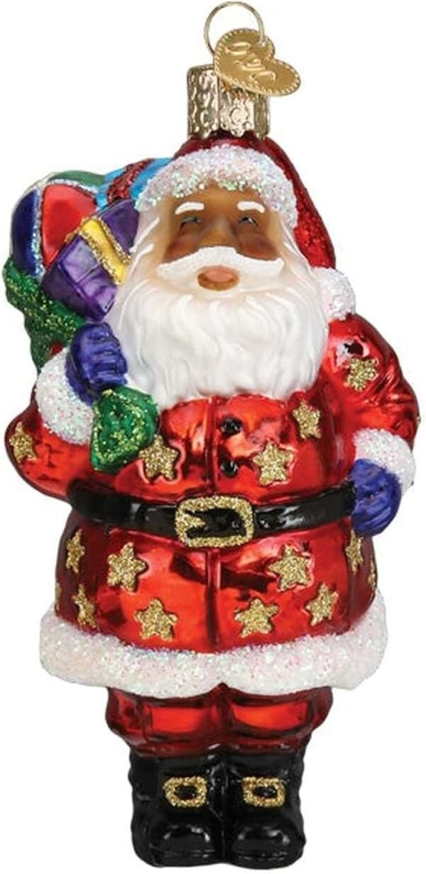 Decor Old World Christmas Irish Santa Glass Blown Ornament for Christmas Tree