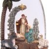 Decor Lighted Water Globe with a Nativity Scene and Swirling Glitter, Freestanding Christmas Decoration, Religious Holiday D??cor, 8.75 Inches High