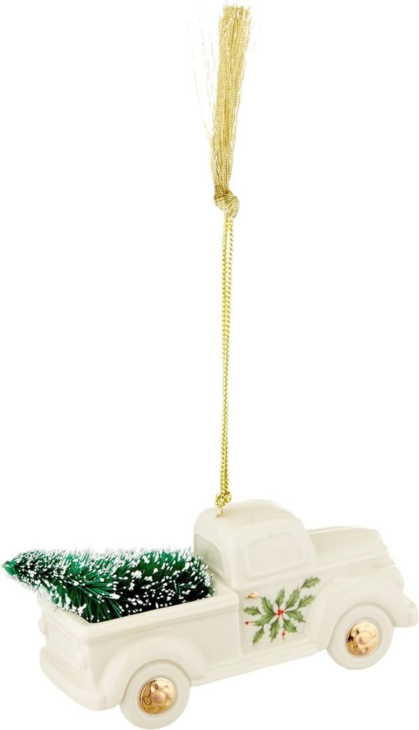 Decor Holiday Truck with Tree Ornament