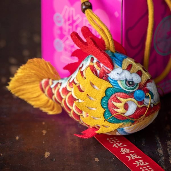 Decor Loong's Blessing: Handcrafted Sachet Ornament - Exquisite Symbol of Eastern Tradition, Ideal Gift for Prosperity and Good Fortune??Artisanal Feng Shui Decoration for Prosperity, Luck,Gifting