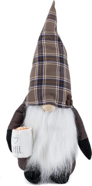Decor Kitchen Gnome - Home Decor Decorations - Scandinavian/Swedish/Nordic Tomte Nisse Plush Figurine - 19" Elf with Beard Ornament for Shelf, Table, Desk D??cor