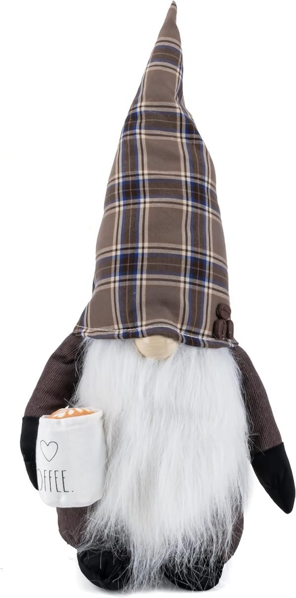 71avgWgE9NL._AC_SL1500 Decor Kitchen Gnome - Home Decor Decorations - Scandinavian/Swedish/Nordic Tomte Nisse Plush Figurine - 19" Elf with Beard Ornament for Shelf, Table, Desk D??cor