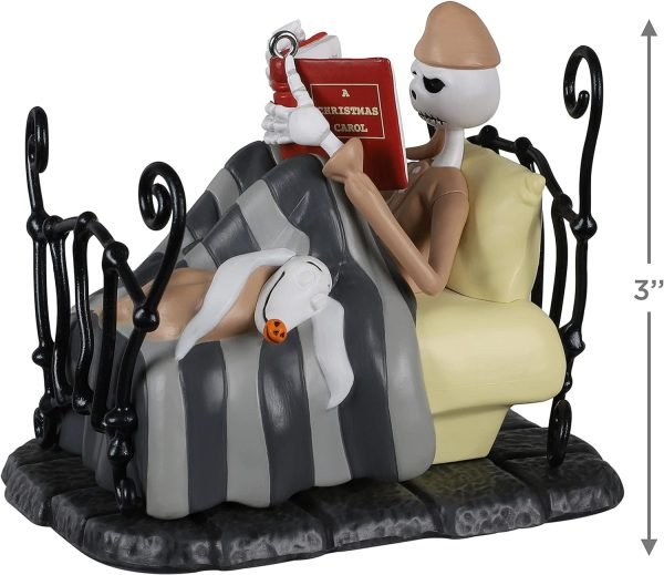 Decor Keepsake Christmas Ornament , Disney Tim Burton's The Nightmare Before Christmas Bedtime Stories Jack Skellington Ornament