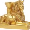 Decor 4pcs Egyptian Pharaoh Ornaments Sphinx Head Statue Sphinx Egypt Statue Sphinx Aquarium Decorations Resin Crafts Home Statue Tutankhamun Office Environmental Resin Desktop
