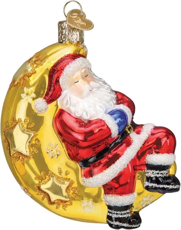 Decor Old World Christmas Irish Santa Glass Blown Ornament for Christmas Tree