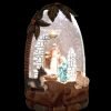 Decor Lighted Water Globe with a Nativity Scene and Swirling Glitter, Freestanding Christmas Decoration, Religious Holiday D??cor, 8.75 Inches High
