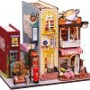 Decor DIY Miniature Dollhouse Wooden Furniture Kit,Handmade Mini Modern Villa Model,1:24 Scale Creative Doll House Toys ES009