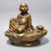 71mPIi6_trL._AC_SL1500 Decor Statues Decor Pure Copper Little Monk Ornament Figure Sculpture Home Ornament Crafts
