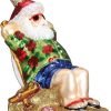 Decor Old World Christmas Irish Santa Glass Blown Ornament for Christmas Tree