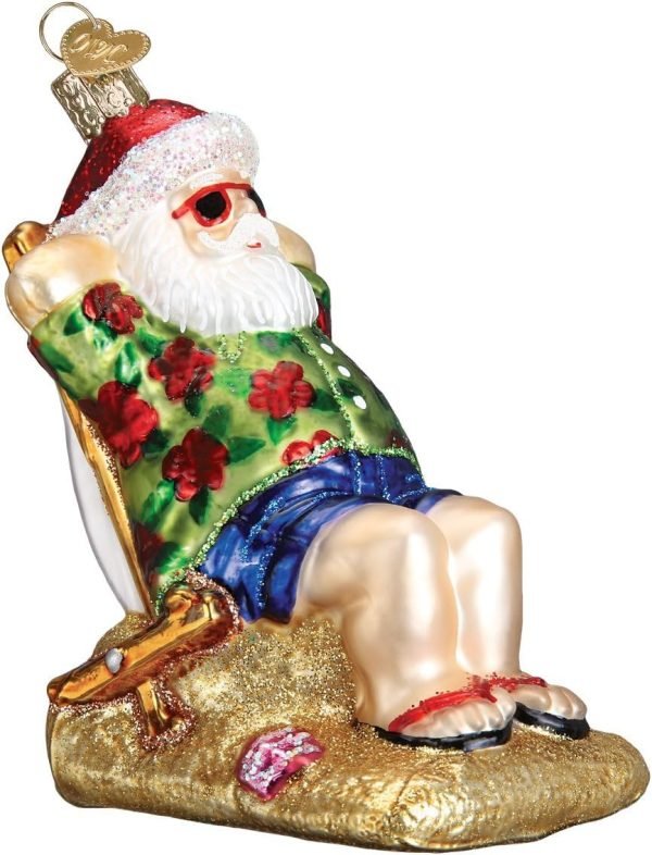 Decor Old World Christmas Irish Santa Glass Blown Ornament for Christmas Tree