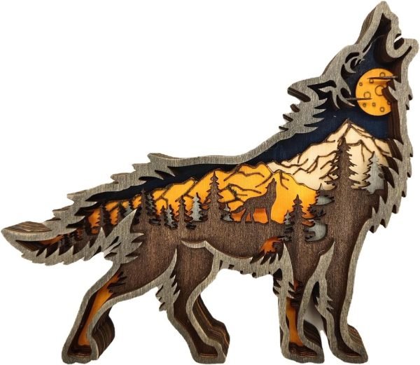 Decor Wooden carving Hollow craft decoration creative home decoration tourist souvenir