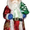 Decor Old World Christmas Irish Santa Glass Blown Ornament for Christmas Tree