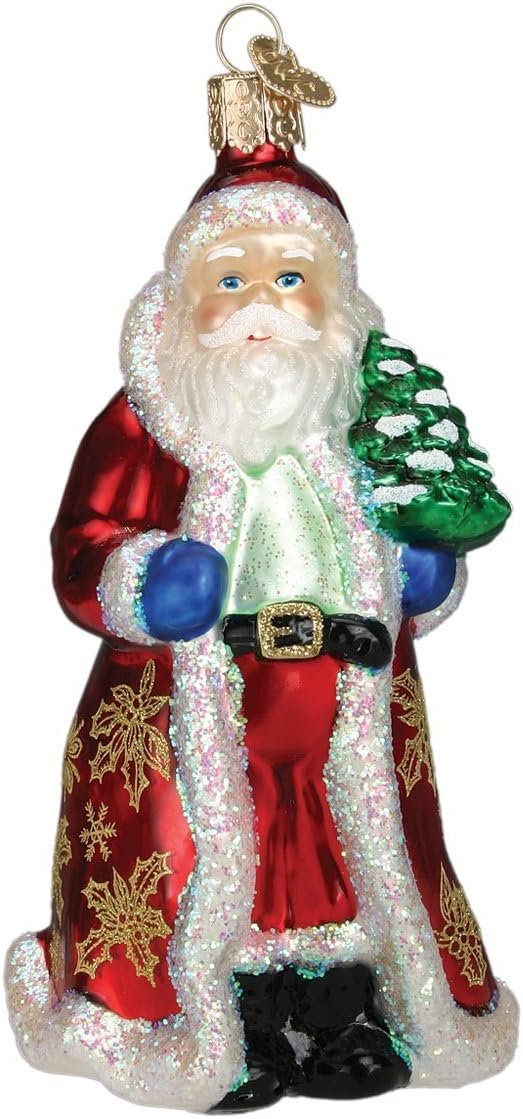 Decor Old World Christmas Irish Santa Glass Blown Ornament for Christmas Tree