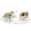 811b0BiWnXL._SL1500 Decor Mini Elephant Set 2 Elephant Animal Miniatures Statue Figurines 2pcs/Set Lucky Elephants for Home, Office, Kitchen, Bathroom D??cor, Shelf Ornaments