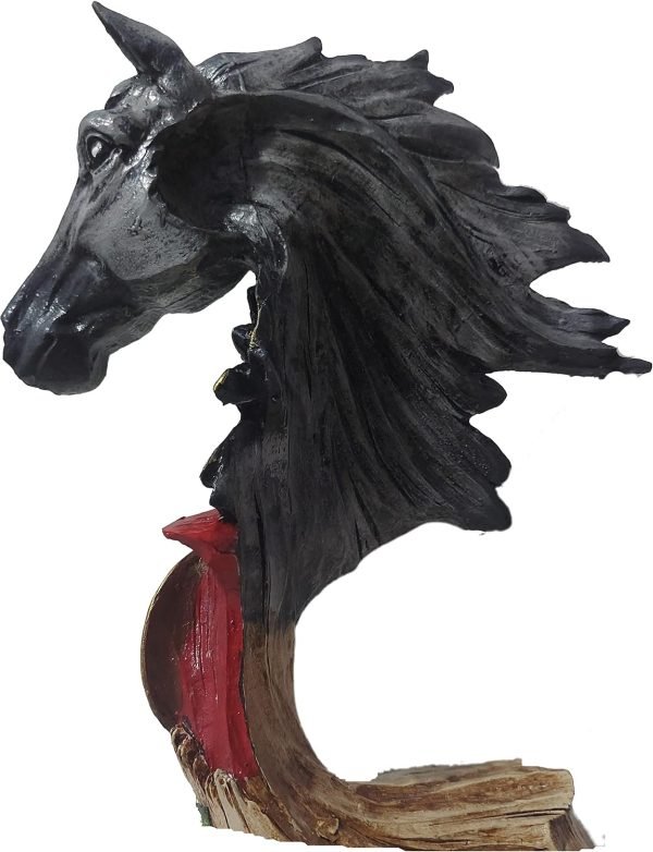 Decor Native American Indian Chief and Horse Statue Ethnic Unique Handmade Sculpture Indian Warrior Bust Home & Office Decor Farmhouse Gift Idea