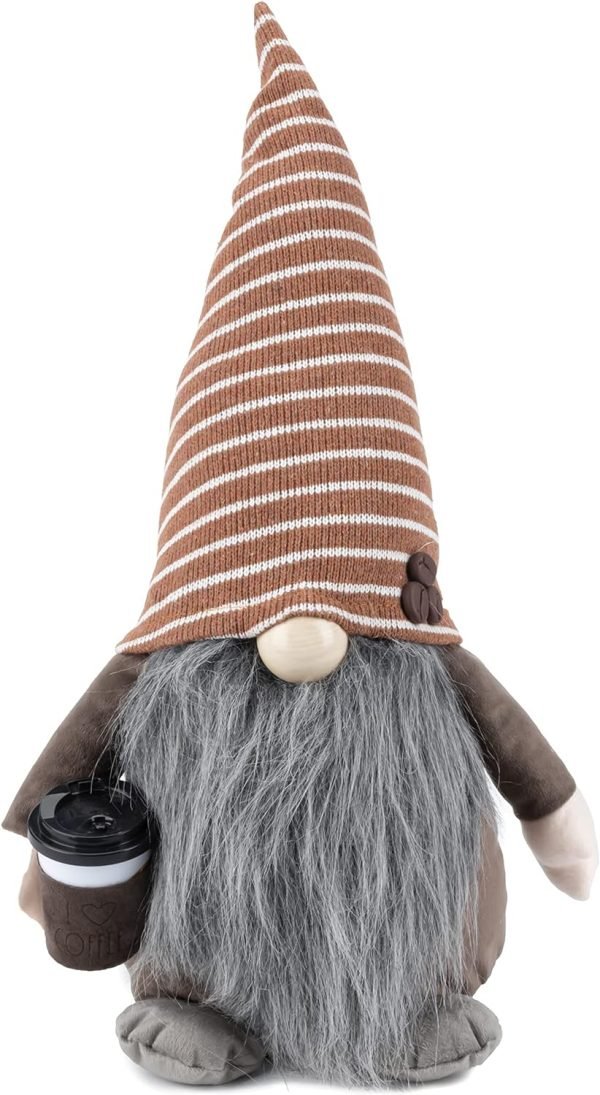 814caGl7LYL._AC_SL1500 Decor Kitchen Gnome - Home Decor Decorations - Scandinavian/Swedish/Nordic Tomte Nisse Plush Figurine - 19" Elf with Beard Ornament for Shelf, Table, Desk D??cor