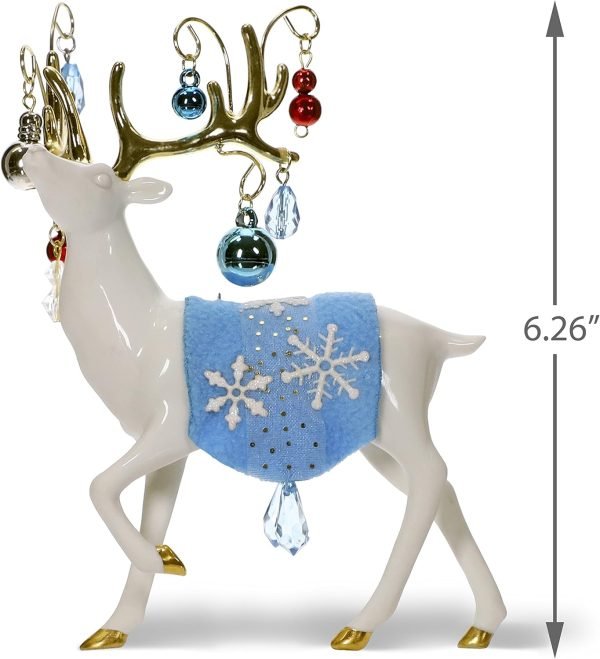 Decor Keepsake Christmas Ornament Year Dated, Regal Reindeer, Porcelain