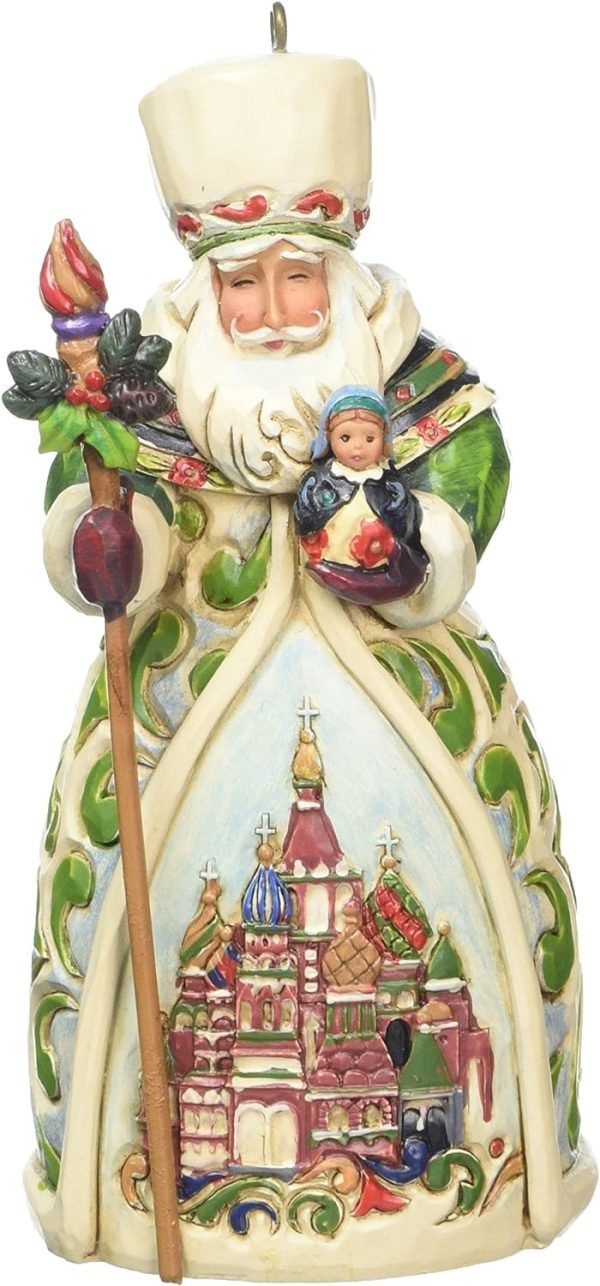 817tUZNlomL._AC_SL1500 Decor Russian Santa Stone Resin Hanging Ornament, 4.75??