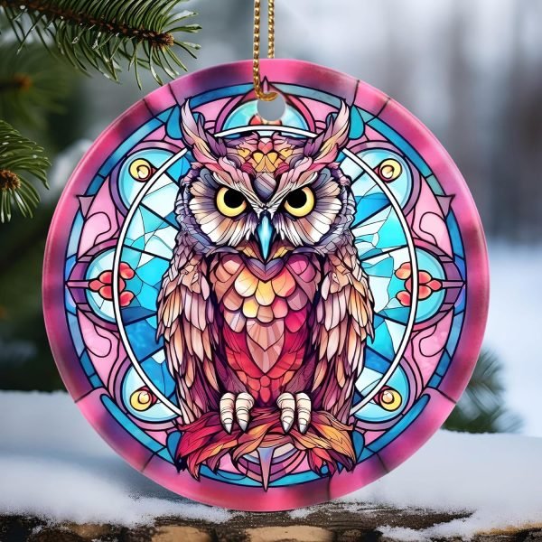 Decor Christmas Ornament, Christmas Decoration, Holiday Present Idea, Heirloom Keepsake, Round Ceramic, Gift Exchange, Gift Idea, Hummingbird