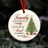 Decor Christmas Ornaments Gifts for Family - Christmas Family Decor Gifts for Mom, Dad, Daughter, Son, Husband and Wife, Grandma, Grandpa Gift Ideas - Christmas Tree Decoration Ceramic Ornament