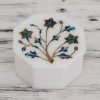 81NPMOgebNL._AC_SL1500 Decor Mughal Garland Marble Inlay Jewelry Box