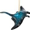 Decor Hand-Painted Dolphin Ornament (Mother and Child) - Unique Coastal Christmas Decor for Your Tree, Ideal for Baby's First Christmas, Beach Themed, Blue Ornaments, or Nautical Xmas Trees