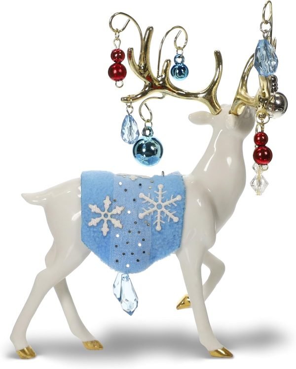 Decor Keepsake Christmas Ornament Year Dated, Regal Reindeer, Porcelain