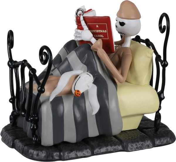 Decor Keepsake Christmas Ornament , Disney Tim Burton's The Nightmare Before Christmas Bedtime Stories Jack Skellington Ornament