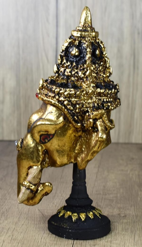 Decor Thai Khon Mask Thai Sculptures Ramayana Resin Drama Collectible Thai D??cor Crafts Decoration Art Figur (Ganesha)