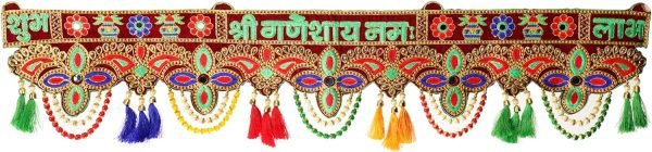 81gqKftM_gL._AC_SL1500 Decor Vedanta Craft Ethnic Bandarwal Toran Handmade Door Hanging for Main Door Traditional Fancy