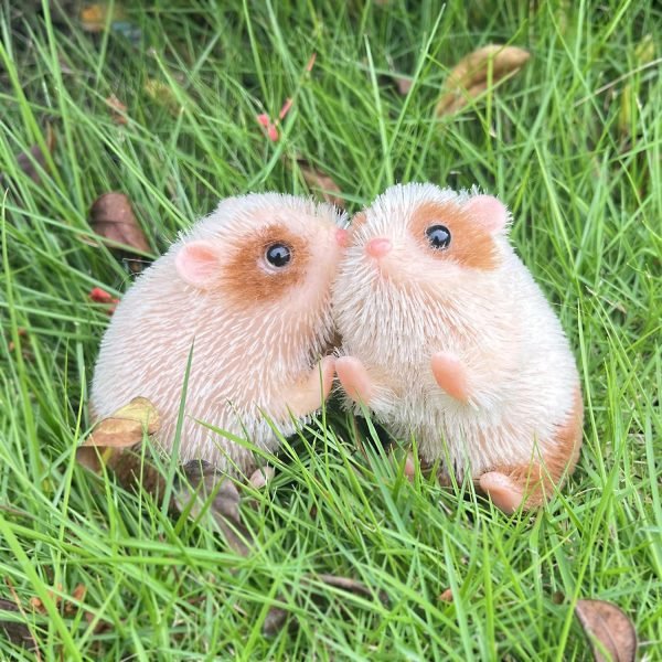 Decor 5 Inches Reborn Baby Dolls Full Body Silicone Mini Baby Hamster Reborn Baby Hamster Cute Mini Realistic Silicone Hamster Animals Doll