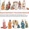 81jzWrkwHKL._AC_SL1500 Decor Christmas Nativity Set,7.5" Colorful Collectible Religious Decoration, Indoor Holiday Decoration in Gift Box 11-Piece Set