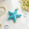 Decor Hinged Metal Starfish Jewelry Box Decorative Box Ring Holder Trinket Organizer Earring Necklace Storage Box Jewelry Display Box Gift for Women Girl