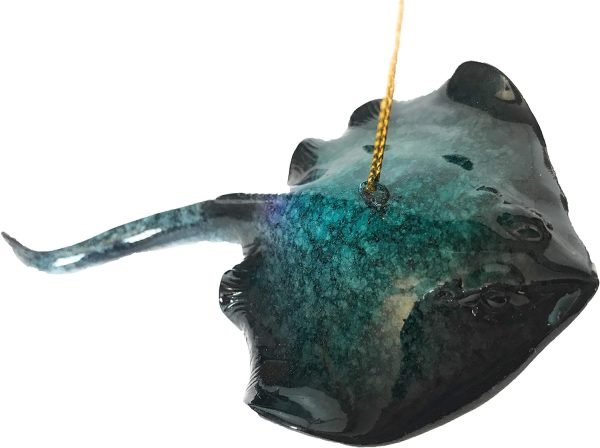 Decor Hand-Painted Dolphin Ornament (Mother and Child) - Unique Coastal Christmas Decor for Your Tree, Ideal for Baby's First Christmas, Beach Themed, Blue Ornaments, or Nautical Xmas Trees