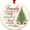 Decor Christmas Ornaments Gifts for Family - Christmas Family Decor Gifts for Mom, Dad, Daughter, Son, Husband and Wife, Grandma, Grandpa Gift Ideas - Christmas Tree Decoration Ceramic Ornament