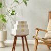 81yFAglwNxL._AC_SL1500 Decor Faux Leather Decorative Boxes - Pack of 3 Decorative Boxes, Modern Decorative Box, Stackable Decorative Box Organizer, Aesthetic & Fancy Decorative Box