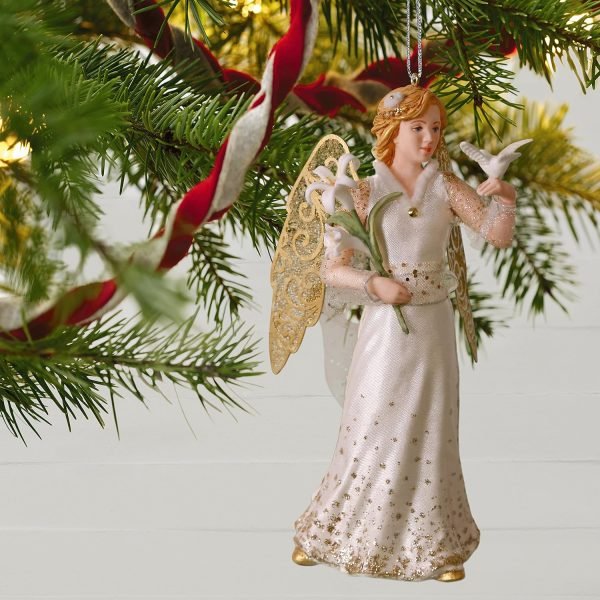 Decor Keepsake Christmas Ornament 2018 Year Dated, Christmas Angels Peace