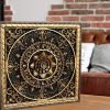 Decor Mandala Wood carved Oriental Home decor Wall Hanging Art Work Oriental ornament Bed Panel Wood gift