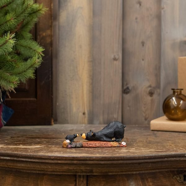 Decor DEMDACO Bearfoots by Jeff Fleming Little Bear Black Bear 2 x 6 Hand-cast Resin Figurine Sculpture