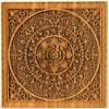 Decor Mandala Wood carved Oriental Home decor Wall Hanging Art Work Oriental ornament Bed Panel Wood gift